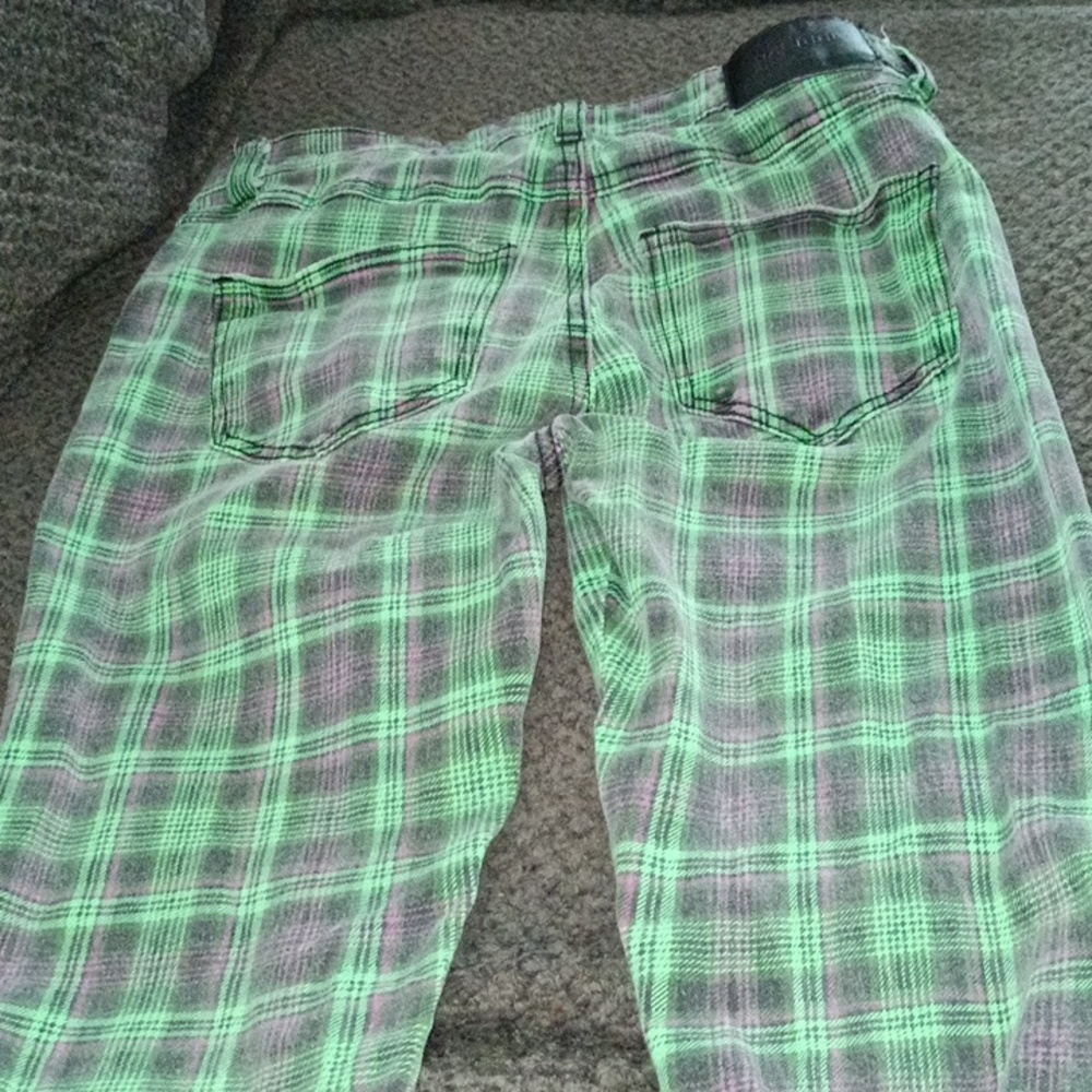 Multi color plaid pants - Picture 3 of 4